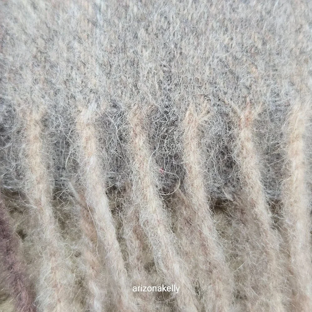 NWT James Pringle Weavers 100% Wool Plaid MacKellar Tan, Grey & Brown
